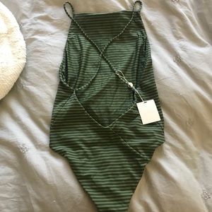 Gillia swim one piece (stripe, S)